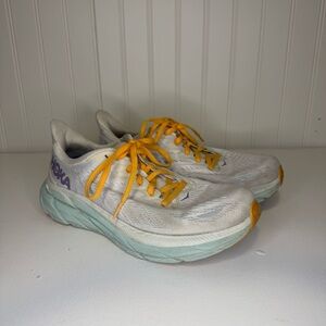 Hoka One One Clifton 8 Wide Blanc De Blanc Shoes Womens Size 8D 1119394BDBW